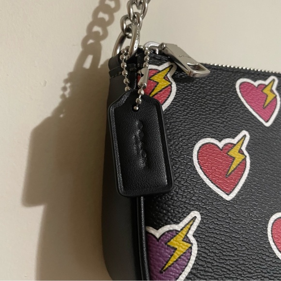 Coach Nolita 19 With Heart Bolt Print + Strap Extender - Picture 7 of 16